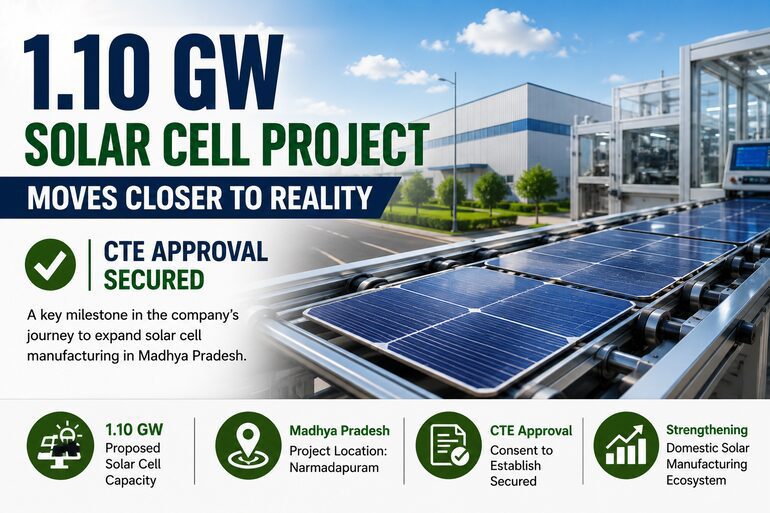 1.10 GW Solar Cell Project Moves Closer to Reality as Cosmic PV Power Secures CTE Approval 1.10 GW Solar Cell Project Moves Closer to Reality as Cosmic PV Power Secures CTE Approval