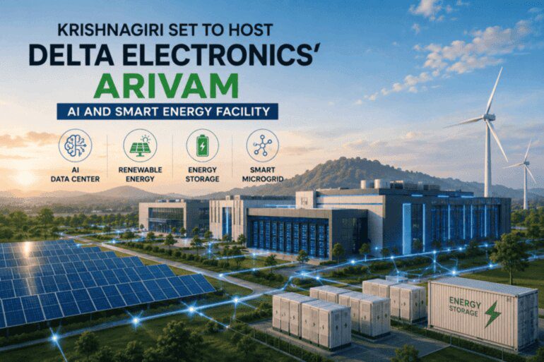 Krishnagiri Set to Host Delta Electronics’ ARIVAM AI and Smart Energy Facility Krishnagiri Set to Host Delta Electronics' ARIVAM AI and Smart Energy Facility