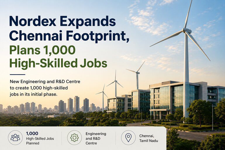 Nordex Expands Chennai Footprint, Plans 1,000 High-Skilled Jobs Nordex Expands Chennai Footprint, Plans 1,000 High-Skilled Jobs