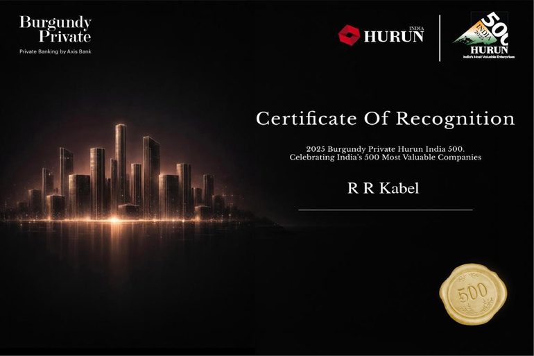 RR Kabel Recognized Among India’s Most Valuable Companies in 2025 Burgundy Private Hurun India 500 RR Kabel Recognized Among India's Most Valuable Companies in 2025 Burgundy Private Hurun India 500