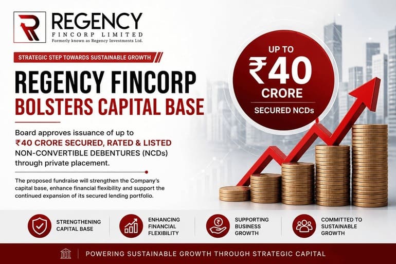 Regency Fincorp Bolsters Capital Base Through ₹40 Crore Secured NCD Issuance Regency Fincorp Bolsters Capital Base Through ₹40 Crore Secured NCD Issuance