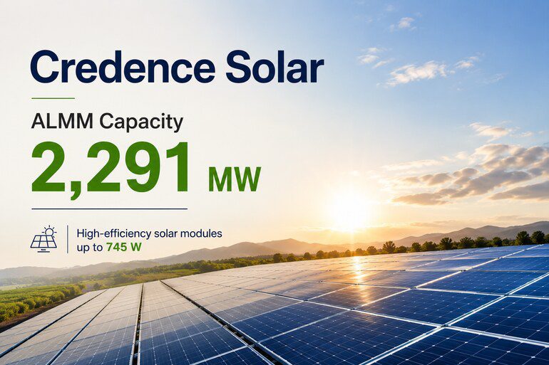 Credence Solar Adds Manufacturing Muscle with 2,291 MW ALMM Capacity Credence Adds Manufacturing Muscle with 2,291 MW ALMM Capacity