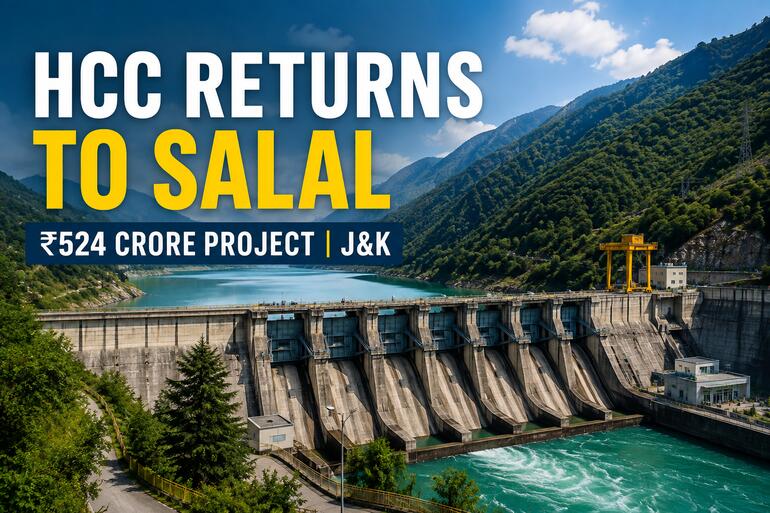 HCC Returns to Salal With ₹524 Crore Project Nearly Four Decades Later HCC Returns to Salal With ₹524 Crore Project Nearly Four Decades Later