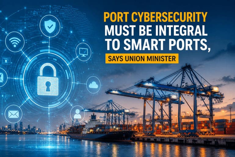 Port Cybersecurity Must Be Integral to Smart Ports, Says Union Minister Port Cybersecurity Must Be Integral to Smart Ports, Says Union Minister