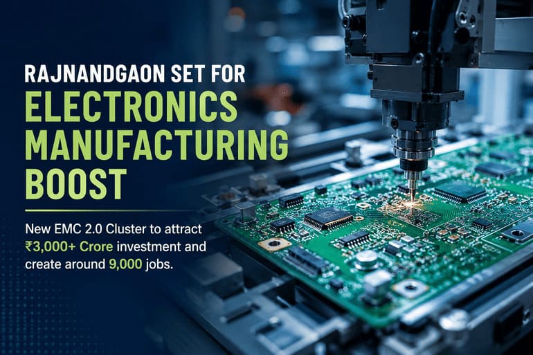 Rajnandgaon Set for Electronics Manufacturing Boost With New EMC 2.0 Cluster Rajnandgaon Set for Electronics Manufacturing Boost With New EMC 2.0 Cluster