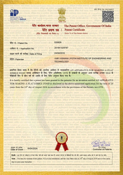Rotimaker Patent