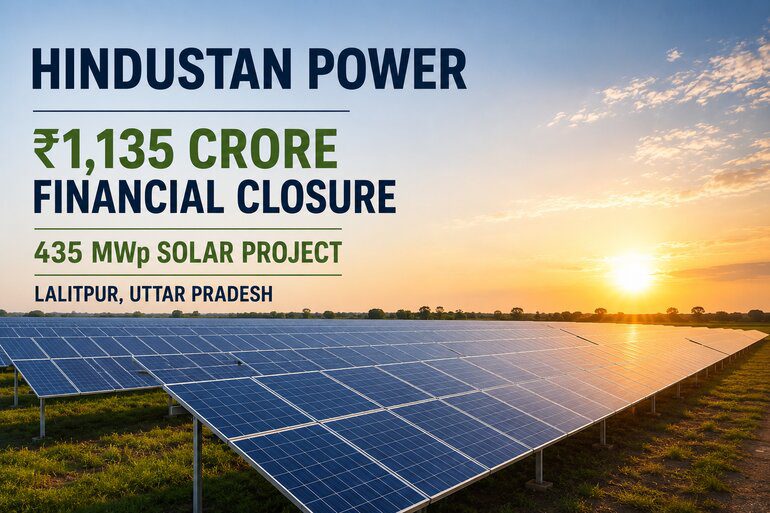 ₹1,135 Crore Financing Unlocks Next Phase of Hindustan Power’s UP Solar Project ₹1,135 Crore Financing Unlocks Next Phase of Hindustan Power’s UP Solar Project