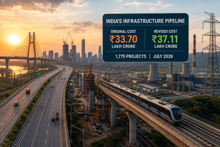 ₹3.40 Lakh Crore Rise in Costs: A Closer Look at India’s Infrastructure Projects ₹3.40 Lakh Crore Rise in Costs A Closer Look at India’s Infrastructure Projects
