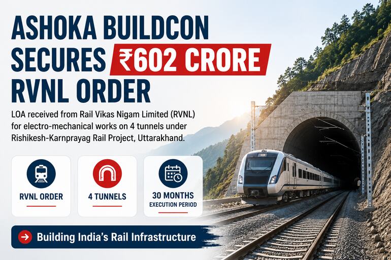 Ashoka Buildcon Goes Underground With ₹602 Crore RVNL Project Ashoka Buildcon Goes Underground With ₹602 Crore RVNL Project