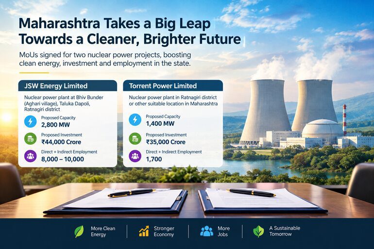 Maharashtra’s Nuclear Moment: What JSW Energy and Torrent Power Are Planning Maharashtra’s Nuclear Moment: What JSW Energy and Torrent Power Are Planning
