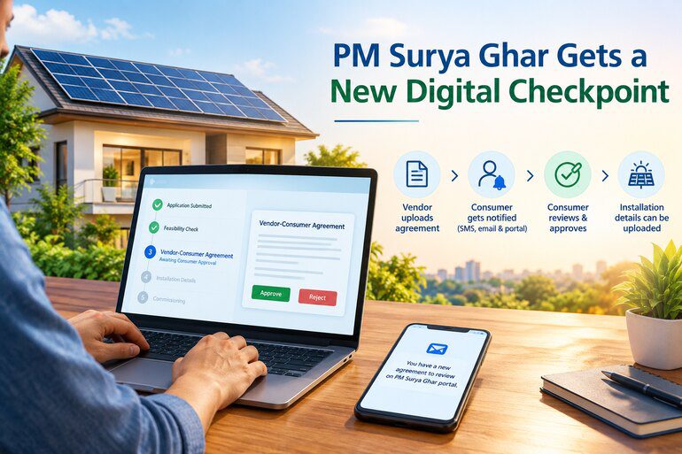 PM Surya Ghar Adds a New Consumer Approval Checkpoint Before Rooftop Solar Installation PM Surya Ghar Adds a New Consumer Approval Checkpoint Before Rooftop Solar Installation