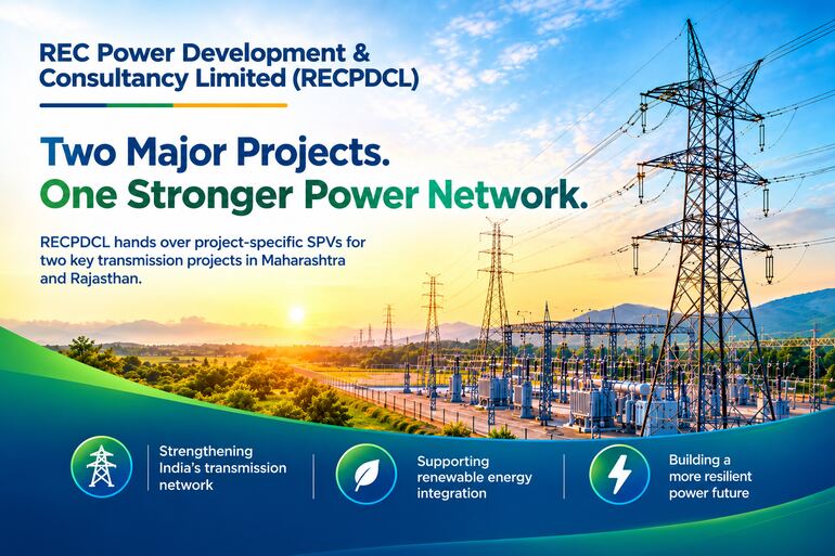 Two SPVs, Two Major Power Projects: RECPDCL Completes Key Handovers Two SPVs, Two Major Power Projects RECPDCL Completes Key Handovers