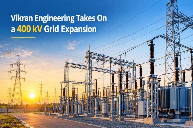 ₹153.76 Crore POWERGRID Deal: Vikran Engineering Takes on Major 400 kV Project ₹153.76 Crore POWERGRID Deal: Vikran Engineering Takes on Major 400 kV Project