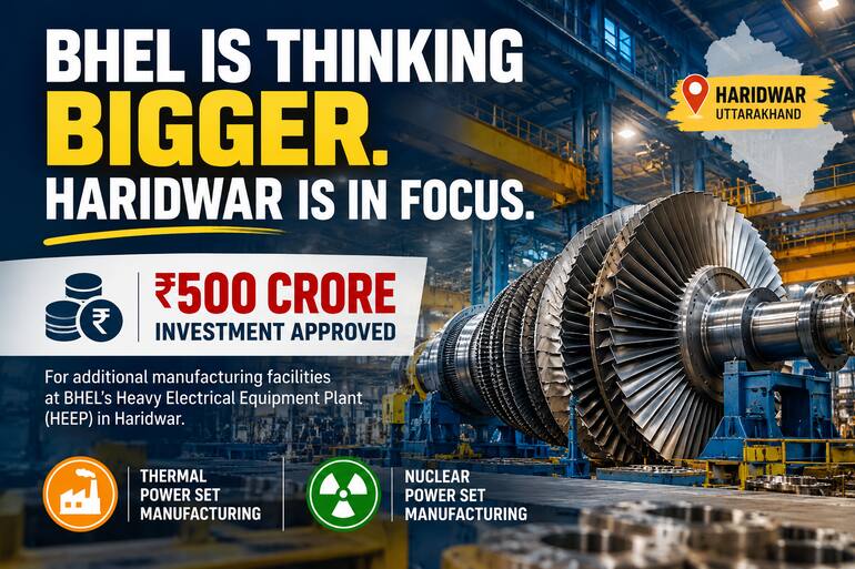 BHEL Targets Bigger Thermal and Nuclear Manufacturing Capacity with ₹500 Crore Investment BHEL Targets Bigger Thermal and Nuclear Manufacturing Capacity with ₹500 Crore Investment