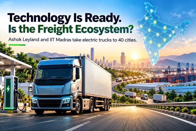 Electric Trucks Head Nationwide as Ashok Leyland and IIT Madras Seek to Build User Confidence Electric Trucks Head Nationwide as Ashok Leyland and IIT Madras Seek to Build User Confidence