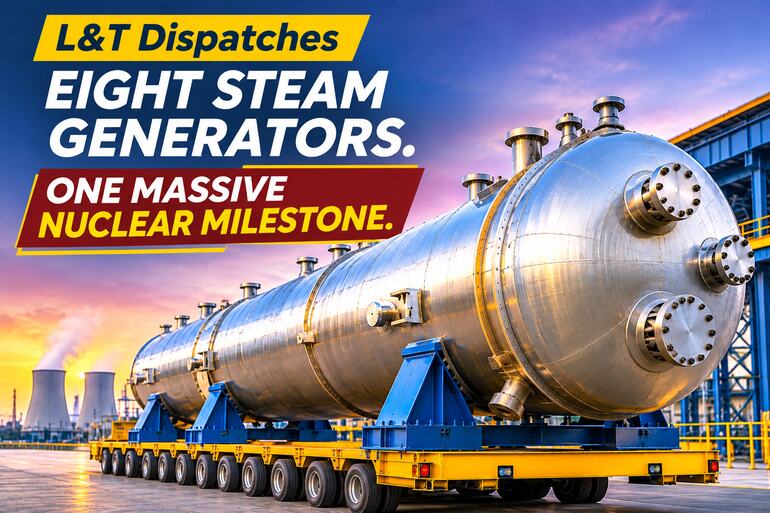 L&T Completes Eight Steam Generator Dispatches Ahead of Schedule L&T Completes Eight Steam Generator Dispatches Ahead of Schedule